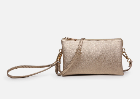 Riley Monogrammable Three Compartment Crossbody / Wristlet - Available in 21 Colors!