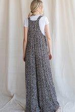 Load image into Gallery viewer, Leopard Print Overalls - Black