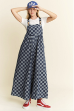 Load image into Gallery viewer, Denim Checkered Jumpsuit / Overalls - Regular &amp; Plus Sizes