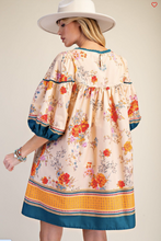 Load image into Gallery viewer, Border Printed Cotton Poplin Dress