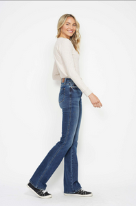 High Waist Tummy Control Bootcut Jeans - LONG Length