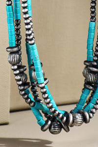 5 Layer Western Multi-Bead Necklace