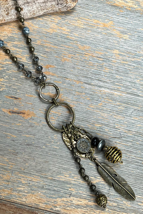 Acacia Feather Necklace