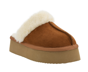 Cuddle Up - Tobacco Faux Suede - by Corkys