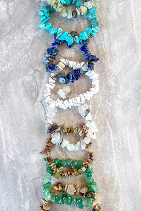 Dylan Collective Stone Chip Bracelets - Available in 8 Colors!