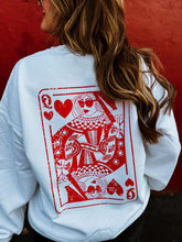 Load image into Gallery viewer, Queen of Hearts Sweatshirt - Regular &amp; Plus Sizes