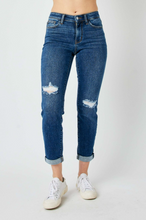 Load image into Gallery viewer, Judy Blue Mid Rise Destroyed Slim Fit Jeans