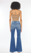 Load image into Gallery viewer, KanCan High Rise Exposed Button Flare Jeans