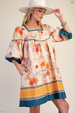 Load image into Gallery viewer, Border Printed Cotton Poplin Dress