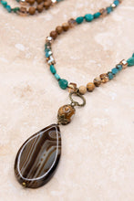 Load image into Gallery viewer, Debbie Necklace - Turquoise/Brown