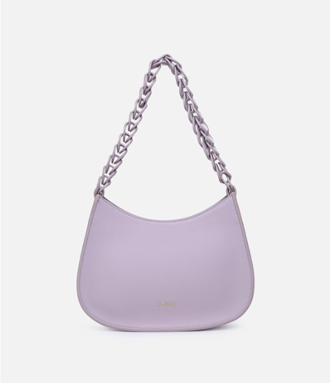 Petra Curved Chain Shoulder Bag - Available in 2 Colors