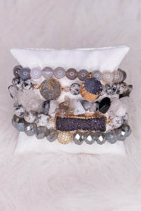 Ghana Bracelet Set - Grey