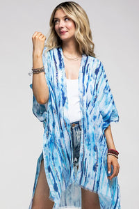 Abstract Foil Print Kimono - Available in 3 Colors