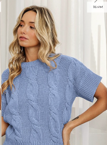 Cable Knit Textured Sweater Top - Available in 4 Colors