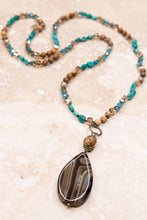 Load image into Gallery viewer, Debbie Necklace - Turquoise/Brown