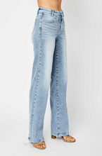 Load image into Gallery viewer, Judy Blue High Waist Front Yoke Retro Wide Leg Jeans