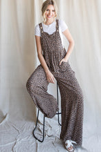 Load image into Gallery viewer, Leopard Print Overalls - Taupe