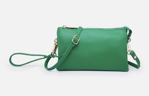 Riley Monogrammable Three Compartment Crossbody / Wristlet - Available in 21 Colors!