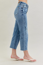 Load image into Gallery viewer, Judy Blue High Waist Wide Leg Jeans with Destroy Crop