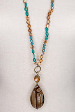 Load image into Gallery viewer, Debbie Necklace - Turquoise/Brown