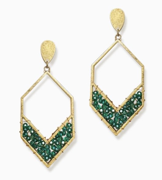 Teal Collins Earrings