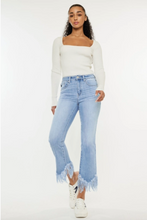 Load image into Gallery viewer, High Rise Crop Bootcut Jeans