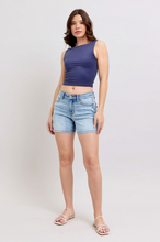Load image into Gallery viewer, Judy Blue Mid Rise Vintage Wash Dad Shorts