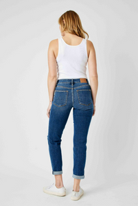 Judy Blue Mid Rise Destroyed Slim Fit Jeans