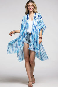 Abstract Foil Print Kimono - Available in 3 Colors