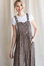 Load image into Gallery viewer, Leopard Print Overalls - Taupe