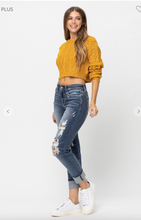 Load image into Gallery viewer, Mid Rise Boyfriend Jeans - Plus Size