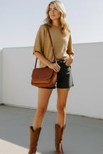 Load image into Gallery viewer, Short Sleeve Oversized Sweater Top