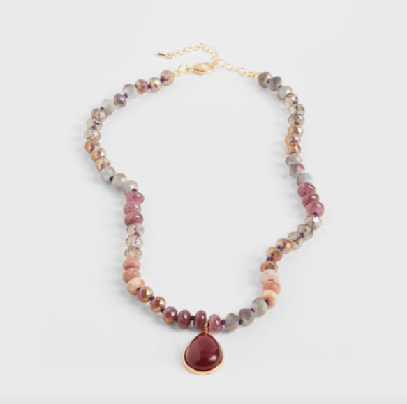 Red/Plum - Chaya Necklace