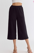 Load image into Gallery viewer, Textured Wide Leg Pants - Black - Regular &amp; Plus Sizes