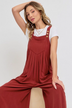 Load image into Gallery viewer, Brick - Wide Leg Overalls - Regular &amp; Plus Sizes