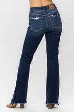 Load image into Gallery viewer, Judy Blue High Waist Vintage Frayed Hem Bootcut Jeans