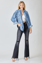 Load image into Gallery viewer, Relaxed Fit Denim Shirt - Plus Size