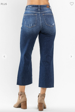 Load image into Gallery viewer, High Waist Cropped Wide Leg Jeans - Plus Size