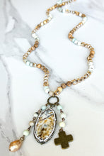 Load image into Gallery viewer, Emma Necklace in Amazonite and Jasper