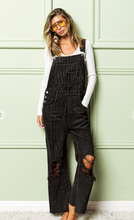 Load image into Gallery viewer, Vintage Washed Corduroy Overalls - REMAINING: Medium Black Charcoal, Small Vintage Camel, Large Vintage Denim &amp; XL Vintage Denim