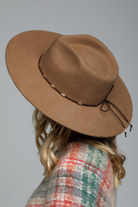 Wool Delicate Trim Panama Hat