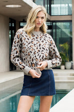 Load image into Gallery viewer, Leopard Print Knit Sweater