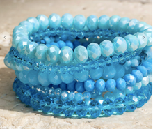 Load image into Gallery viewer, Beaded Stretch Bracelets - Set of 9 - Available in 16 Colors!