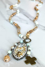 Load image into Gallery viewer, Emma Necklace in Amazonite and Jasper