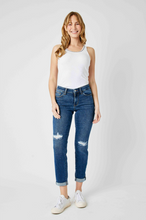 Load image into Gallery viewer, Judy Blue Mid Rise Destroyed Slim Fit Jeans