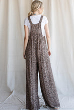 Load image into Gallery viewer, Leopard Print Overalls - Taupe