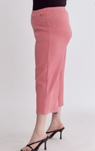 Load image into Gallery viewer, Textured Wide Leg Pants - Coral Pink - Regular &amp; Plus Sizes