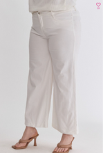 Load image into Gallery viewer, High Waist Wide Leg Pants - White - Regular &amp; Plus Sizes