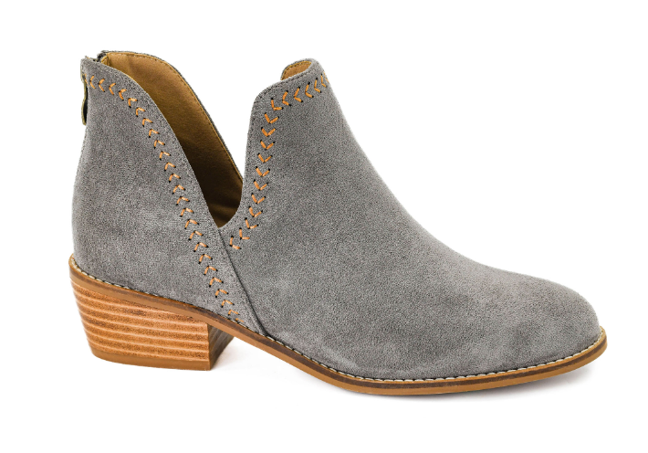 Bluffin - Grey Faux Suede Bootie by Corkys