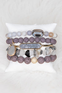 Ghana Bracelet Set - Smokey Hue